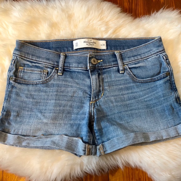 Abercrombie & Fitch Pants - Abercrombie and Fitch Mid-rise Denim Shorts